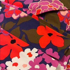 Trina Turk Floral Skinny Pants - Red, Purple, Pink